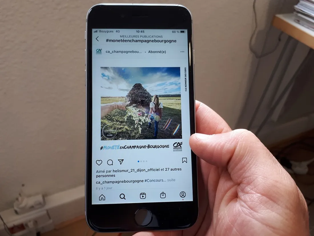 Le concours se déroule sur Instagram